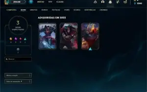 Conta Platina 3 com 26 Champs e 3 Skins