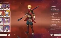 Conta Genshin Impact com 3 personagens 5 estrelas