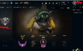 Conta antiga season 1 com skins muito raras e elo alto