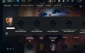 Conta Unranked com 60 Champs e 26 Skins + 1100 RP