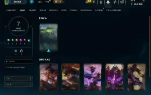 Esmeralda 1 com 40 Champs e 7 Skins