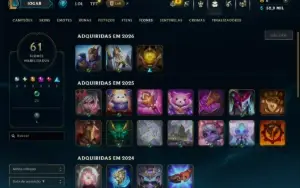 Esmeralda 1 com 40 Champs e 7 Skins