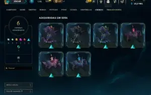 Esmeralda 1 com 40 Champs e 7 Skins