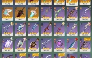 [AR57] 15 personagens e 10 armas 5 estrelas+constelações+gem
