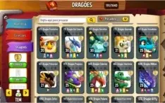 Conta Dragon city lv 57, 2 heroicos, habitate lendario full