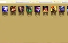 CONTA LEAGUE OF LEGENDS BR- 1 SKINS - 10 CHAMPS - UNRANKED