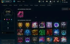Conta lol - 372 skins - 590 icones - Todos campeões