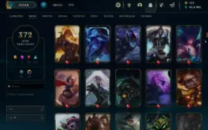Conta lol - 372 skins - 590 icones - Todos campeões