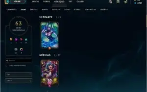 Conta lol gold 4 (S10) ex platina