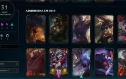 Conta  de lol lvl 84 - 2 Skins vitoriosas League of Legends