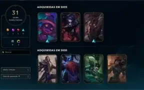 Conta  de lol lvl 84 - 2 Skins vitoriosas League of Legends