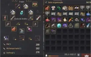 Conta Bdo Sorc 62/ OGRO PEN/ Armadura e armas boss/ VELL