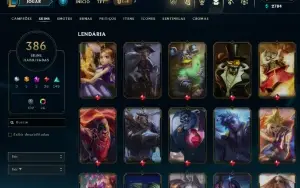 Conta LoL, 386 Skins, 161 Champs, Unranked FULL ACESSO