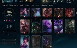 Conta LoL, 386 Skins, 161 Champs, Unranked FULL ACESSO