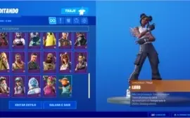 Conta Fortnite S4 - S8 18 skins lendárias/27 skins épicas