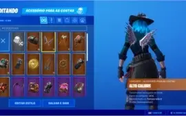 Conta Fortnite S4 - S8 18 skins lendárias/27 skins épicas
