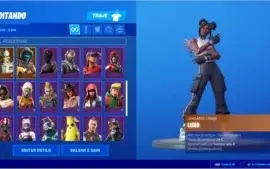Conta Fortnite S4 - S8 18 skins lendárias/27 skins épicas