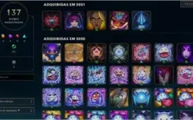 conta lol level 207