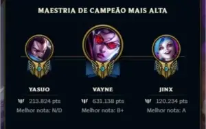 conta lol level 207
