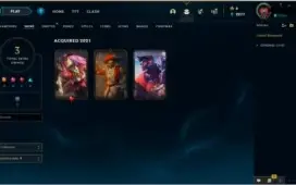 CONTA LOL PLATINA 4/ 3 SKINS/ 36 CHAMPS/ KAT BATTLE QUEEN