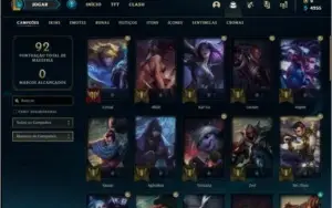 Conta diamante 4 sem email verificado com 11 skins, 42 champ