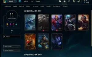 Conta diamante 4 sem email verificado com 11 skins, 42 champ