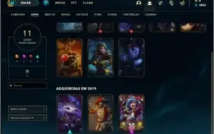 Conta diamante 4 sem email verificado com 11 skins, 42 champ