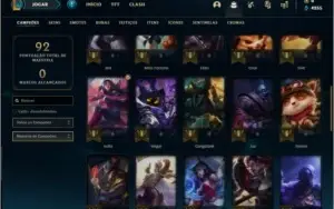 Conta diamante 4 sem email verificado com 11 skins, 42 champ