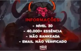 CONTA UNRANKED LEVEL 30 - 50K ESSÊNCIA