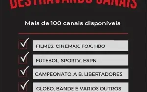 MAIS DE 100 CANAIS - (ESPORTES, FILMES, JORNAIS ETC...)