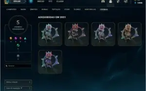 Conta Diamante 2 de League of Legends