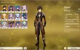 DILUC, ZHONGLI + NINGGUANG C4 AR32 Prox heroi garantido