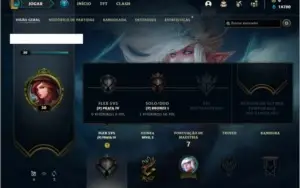 Conta bronze 1 com 1 Skin e 23 Champs