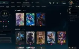 CONTA LOL D4 151 SKINS