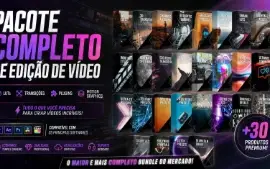 Pack Completo de Edição de Vídeo LUTs • Transições • Plugins