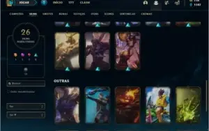 Conta ouro 4 com 26 skins e 69 champs ( MAIN ADC )