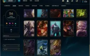 Conta ouro 4 com 26 skins e 69 champs ( MAIN ADC )