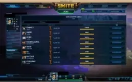 Conta Smite (PC) Nível 153 com 450 Skins (2 Tier 5)