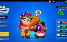 Conta Brawl Stars com algumas skins legais.
