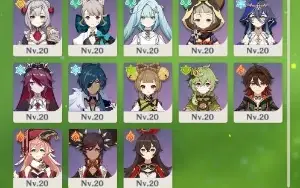 Conta Genshin Impact Ar 55 Com 9 Personagens T5
