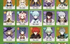 Conta Genshin Impact Ar 55 Com 9 Personagens T5