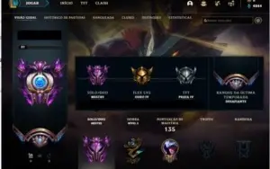 Conta LoL Mestre (ex challenger 2019-2020)