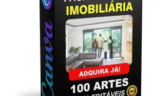 Pack Canva Imobiliária Vol 1 - 100 Artes Editáveis