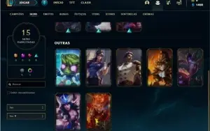 Conta Diamante 3 com 56 Champs e 15 Skins + 1 Fragmento