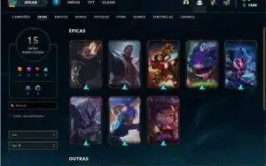 Conta Diamante 3 com 56 Champs e 15 Skins + 1 Fragmento