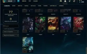 Conta Diamante 3 com 56 Champs e 15 Skins + 1 Fragmento