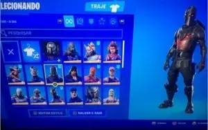 CONTA DE FORTNITE (POSSUI A SKIN DO CAVALEIRO NEGRO)