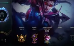Conta League Of Legends 124 Skins, 120 Campeoes,Gold IV Flex