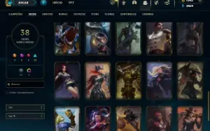Platina 3 com 95 Champs e 38 Skins + 1000 RP