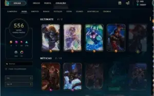 Conta LOL FULL CHAMP 558 Skins